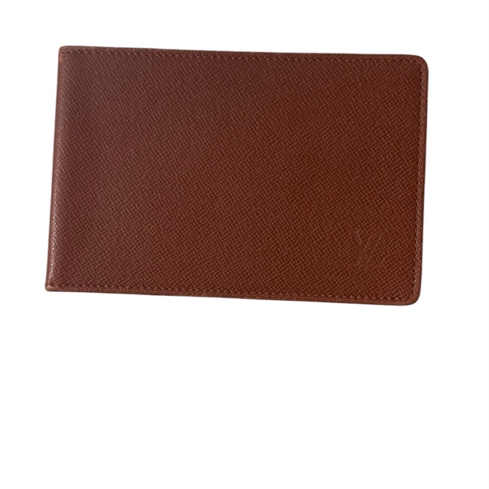 Louis Vuitton Brown Leather ID Card Holder Insert